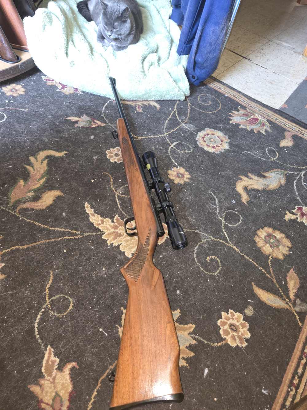Winchester 310 22lr single shot bolt action rifle tasco scope-img-0