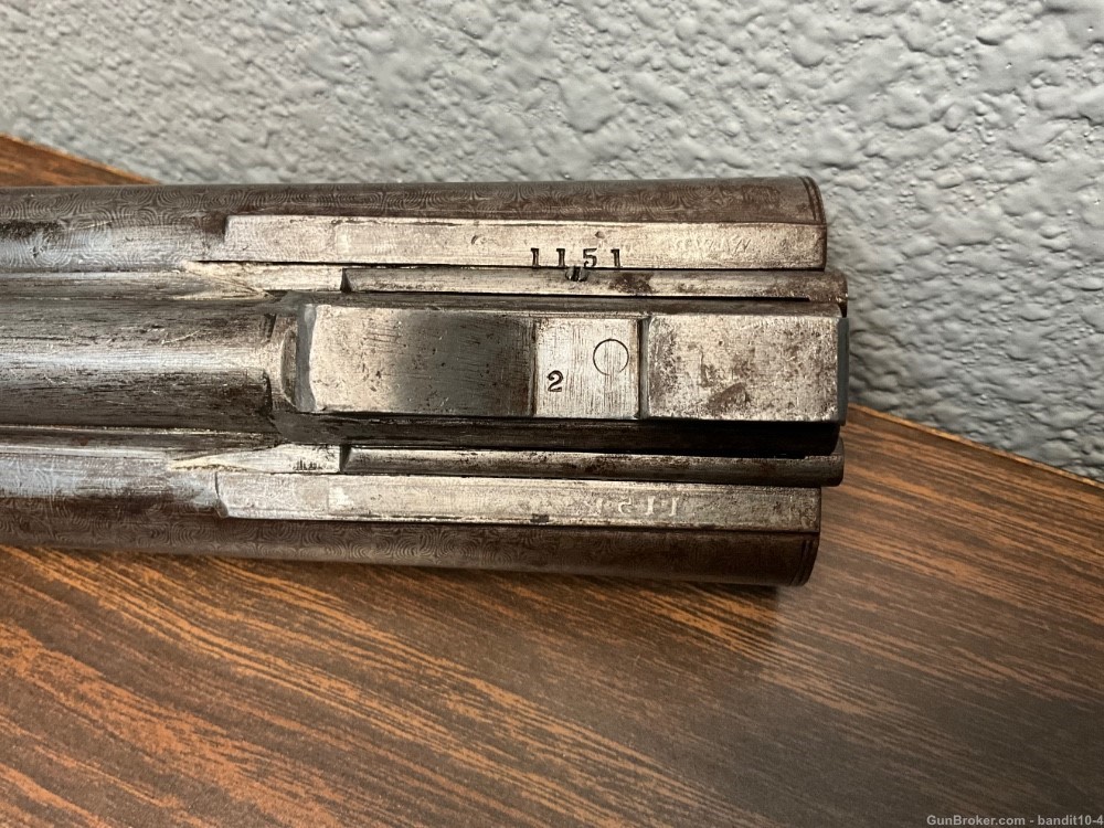 LC Smith Baker Triple- Quality NO 2- 12GA/45-70- Damascus Barrels- 18179-img-23