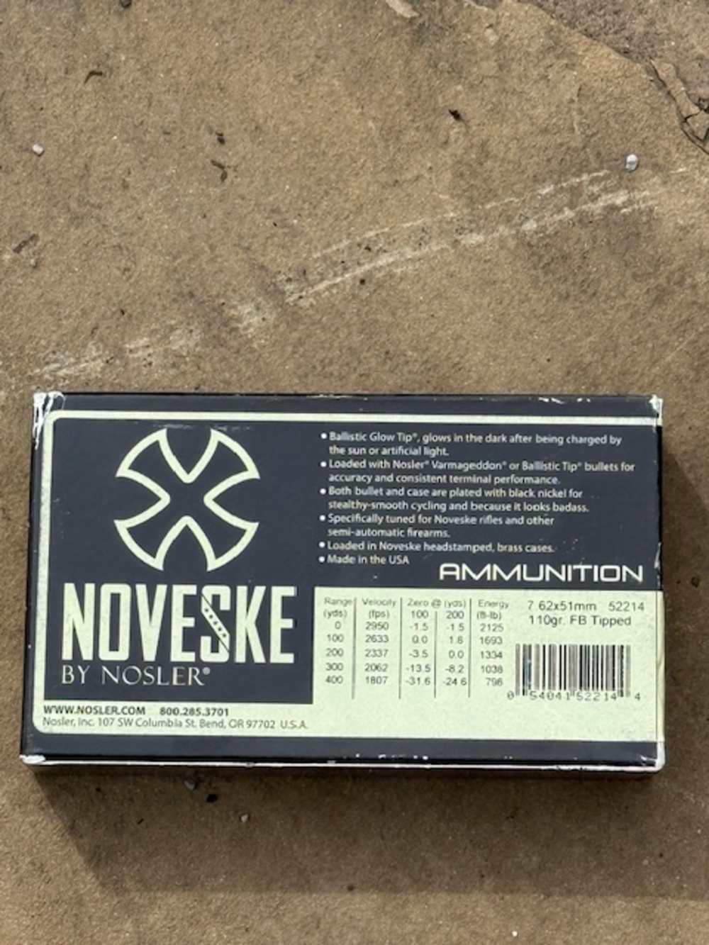 NOVESKE COLLECTOR AMMO 7.62X51 110GR FB TIPPED -img-3