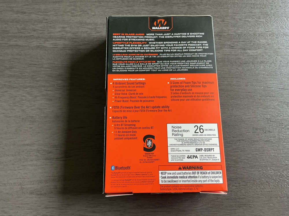 NIB Walker’s Disrupter Electronic Ear Bud Hearing Protectors-img-2
