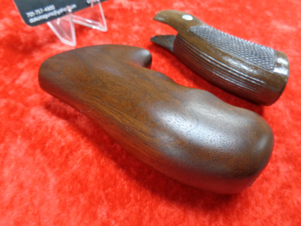 2 Dan Wesson Service DA Wood Grips Model 14 15 357 38 Original WE TRADE-img-9