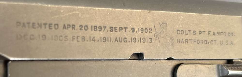 1943 WWII US Army Colt M1911A1 with 1942 US holster & web belt-img-23