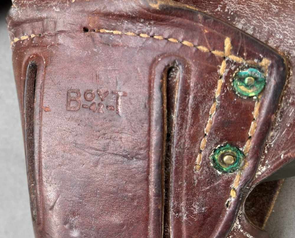 1943 WWII US Army Colt M1911A1 with 1942 US holster & web belt-img-3