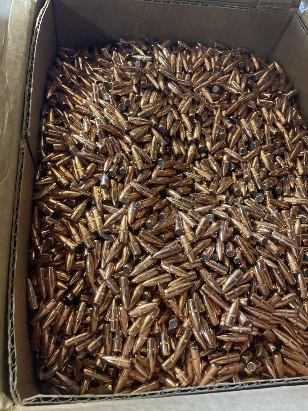 3500 plus Hornady 55 FMJ-BT W/C 22 Cal 224 Reloading Bullets 2267B-img-0
