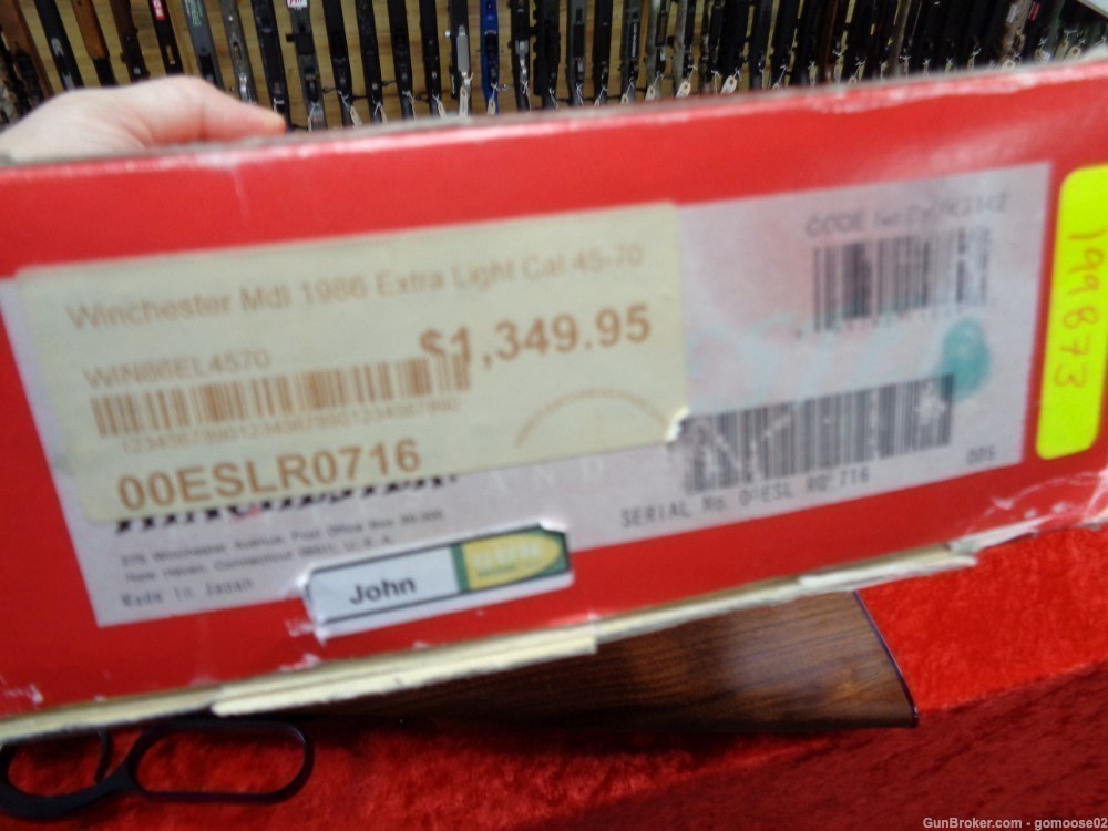 Limited Edition WINCHESTER Model 1886 Extra Light Grade 45-70 Govt WE TRADE-img-23