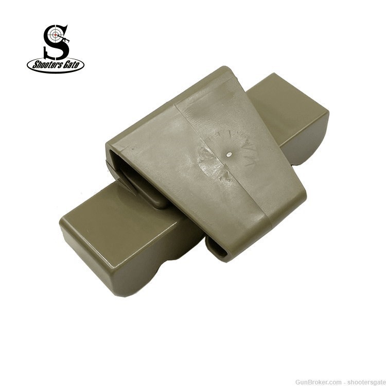 5 Round 12GA Shotgun Ammo Shot Shell Carrier W/ Belt Clip, FDE-img-1