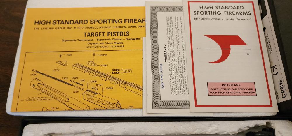 HIGH STANDARD SUPERMATIC CITATION MILITARY #9243  22LR-img-13