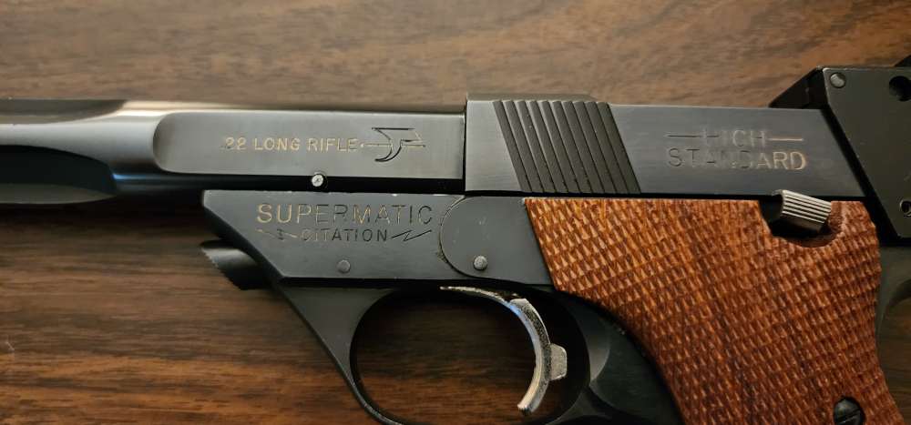 HIGH STANDARD SUPERMATIC CITATION MILITARY #9243  22LR-img-3