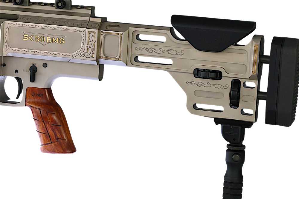 NICKEL, GOLD, ENGRAVED ONE of ONE LIMITED EDIT. HM DEFENSE 50BMG HM50B2GEN2-img-8