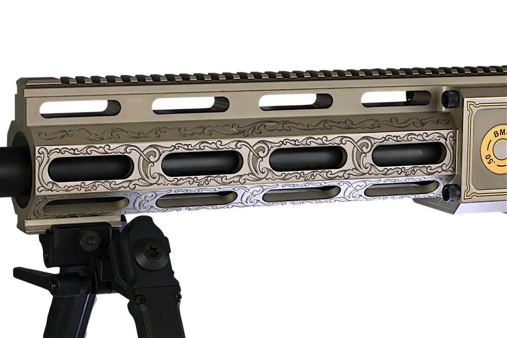 NICKEL, GOLD, ENGRAVED ONE of ONE LIMITED EDIT. HM DEFENSE 50BMG HM50B2GEN2-img-2