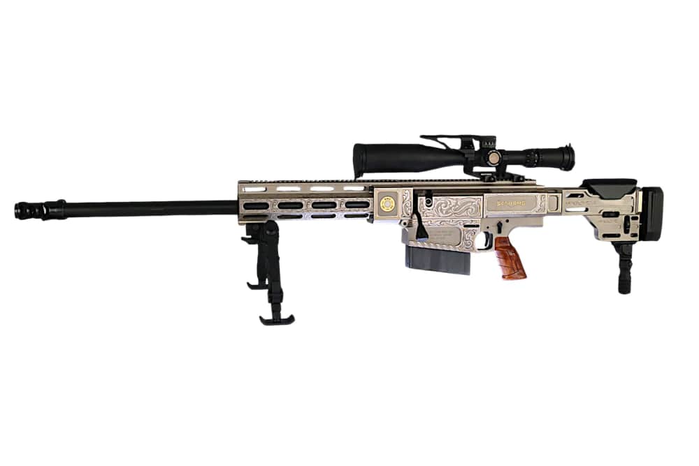 NICKEL, GOLD, ENGRAVED ONE of ONE LIMITED EDIT. HM DEFENSE 50BMG HM50B2GEN2-img-1