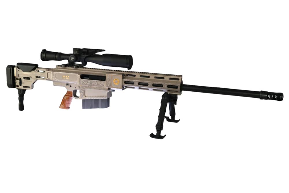 NICKEL, GOLD, ENGRAVED ONE of ONE LIMITED EDIT. HM DEFENSE 50BMG HM50B2GEN2-img-9