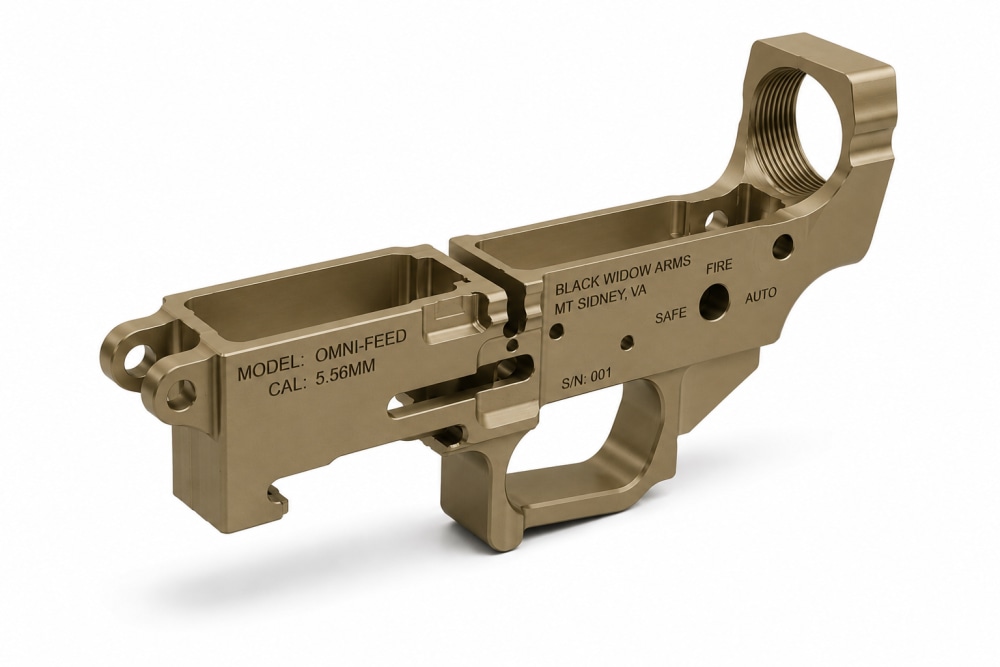 Lower BELT-FED Fightlite Upper MCR 600 SHRIKE 5.56 DUAL-FEED Nutsack     -img-0