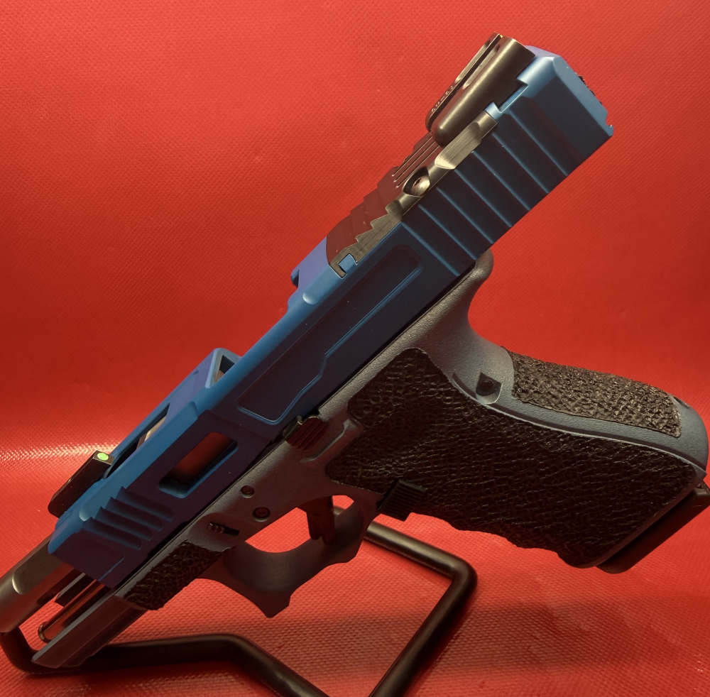 Complete Custom Blue Glock 19 Gen 4 9mm 9 mm NIB-img-12