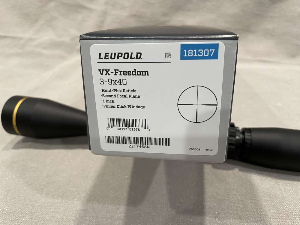 Leupold VX- Freedom Scope 3-9x40 # 181307 1" Tube Matte New -img-1