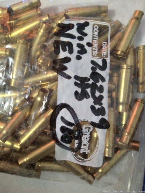 7.62x39 New brass for loading Winchester hs  (100)-img-0