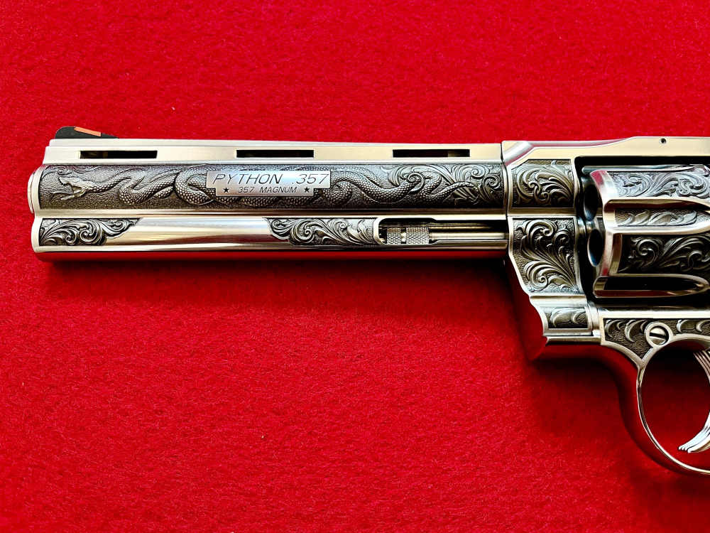 Colt Python 6" Revolver 'Regal Snake' .357 Mag Altamont AAA Engraved Ltd Ed-img-7