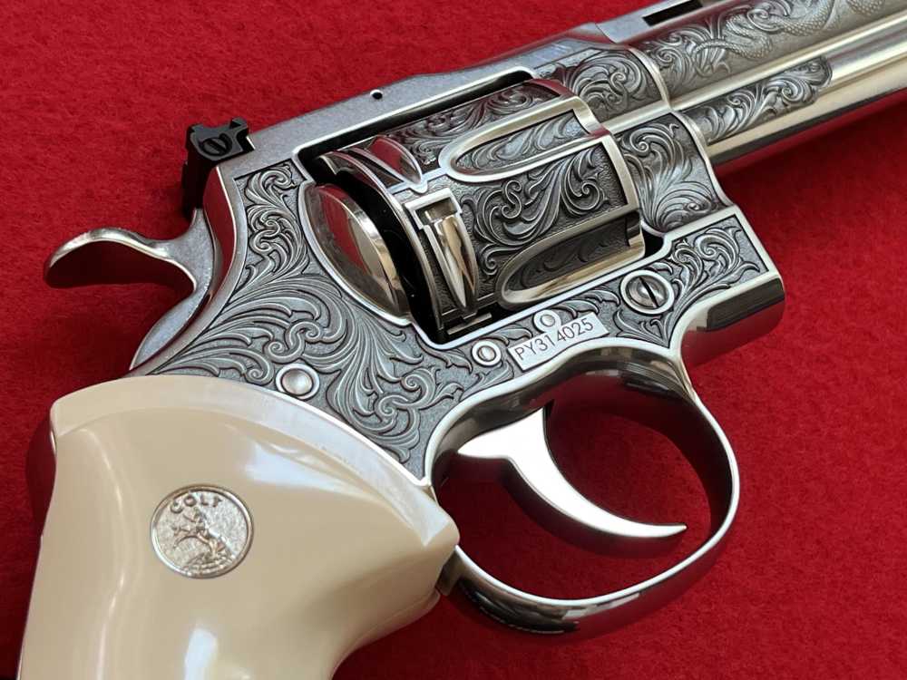 Colt Python 6" Revolver 'Regal Snake' .357 Mag Altamont AAA Engraved Ltd Ed-img-3