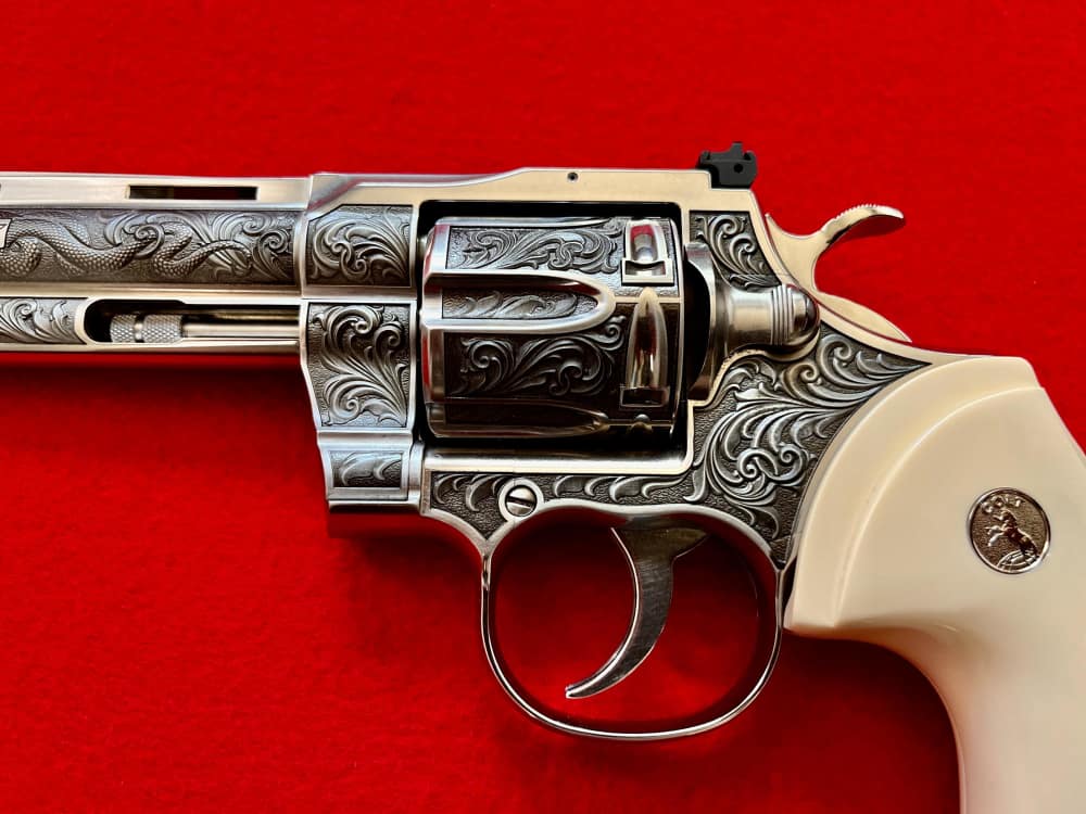 Colt Python 6" Revolver 'Regal Snake' .357 Mag Altamont AAA Engraved Ltd Ed-img-1
