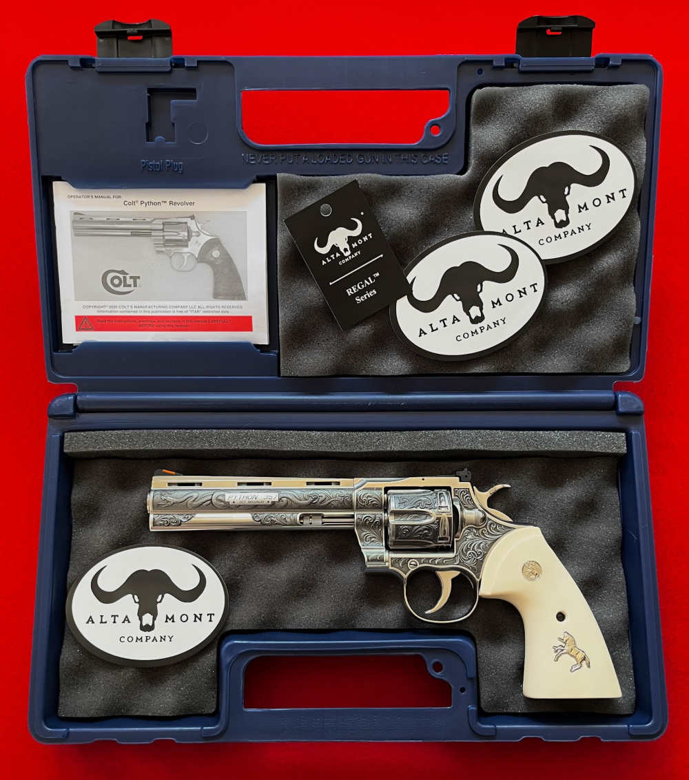Colt Python 6" Revolver 'Regal Snake' .357 Mag Altamont AAA Engraved Ltd Ed-img-9