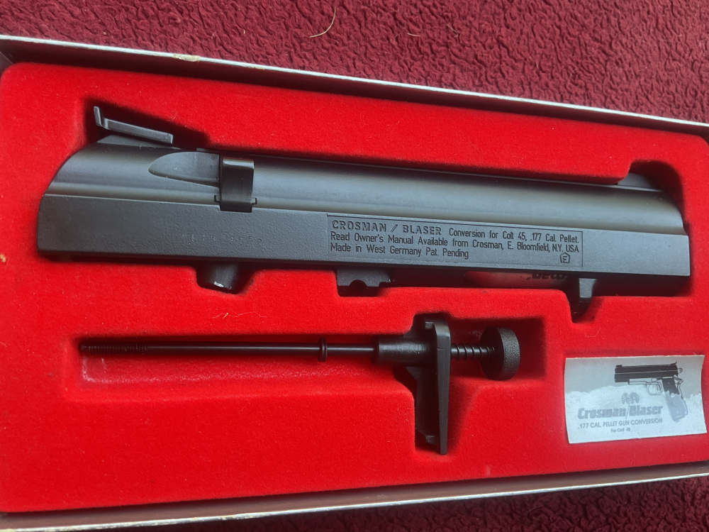 Like New in Box 1911 Model 455  Crosman Blaser 177 Pellet Conversion -img-5