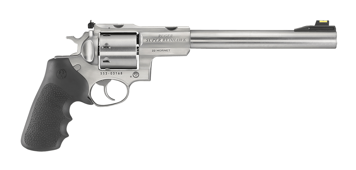 Ruger Super Redhawk .22 Hornet Revolver 8rd 9.5 Barrel All Stainless Fiber -img-0