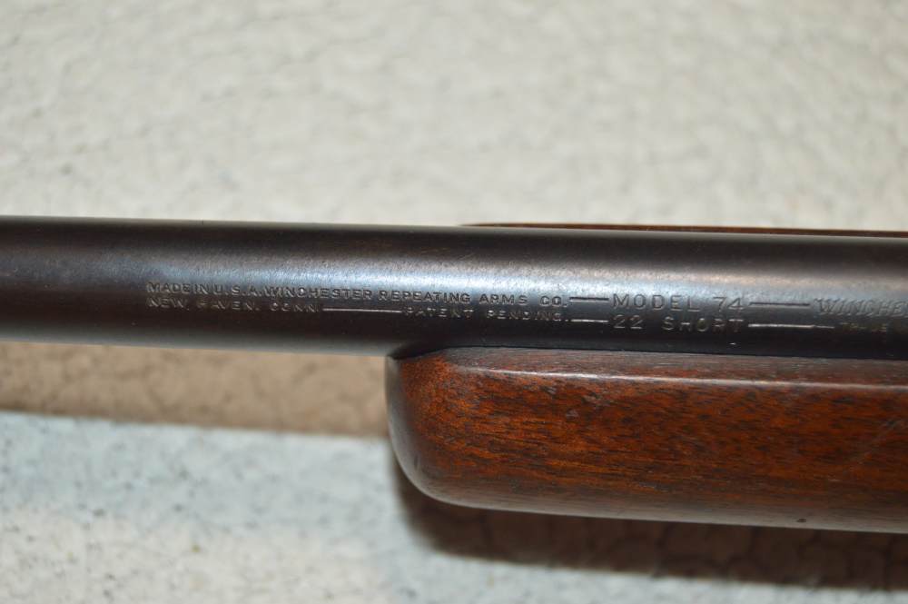 RARE Winchester Model 74 22 Short ONLY Semi-Auto Butt Stock Feed-img-15