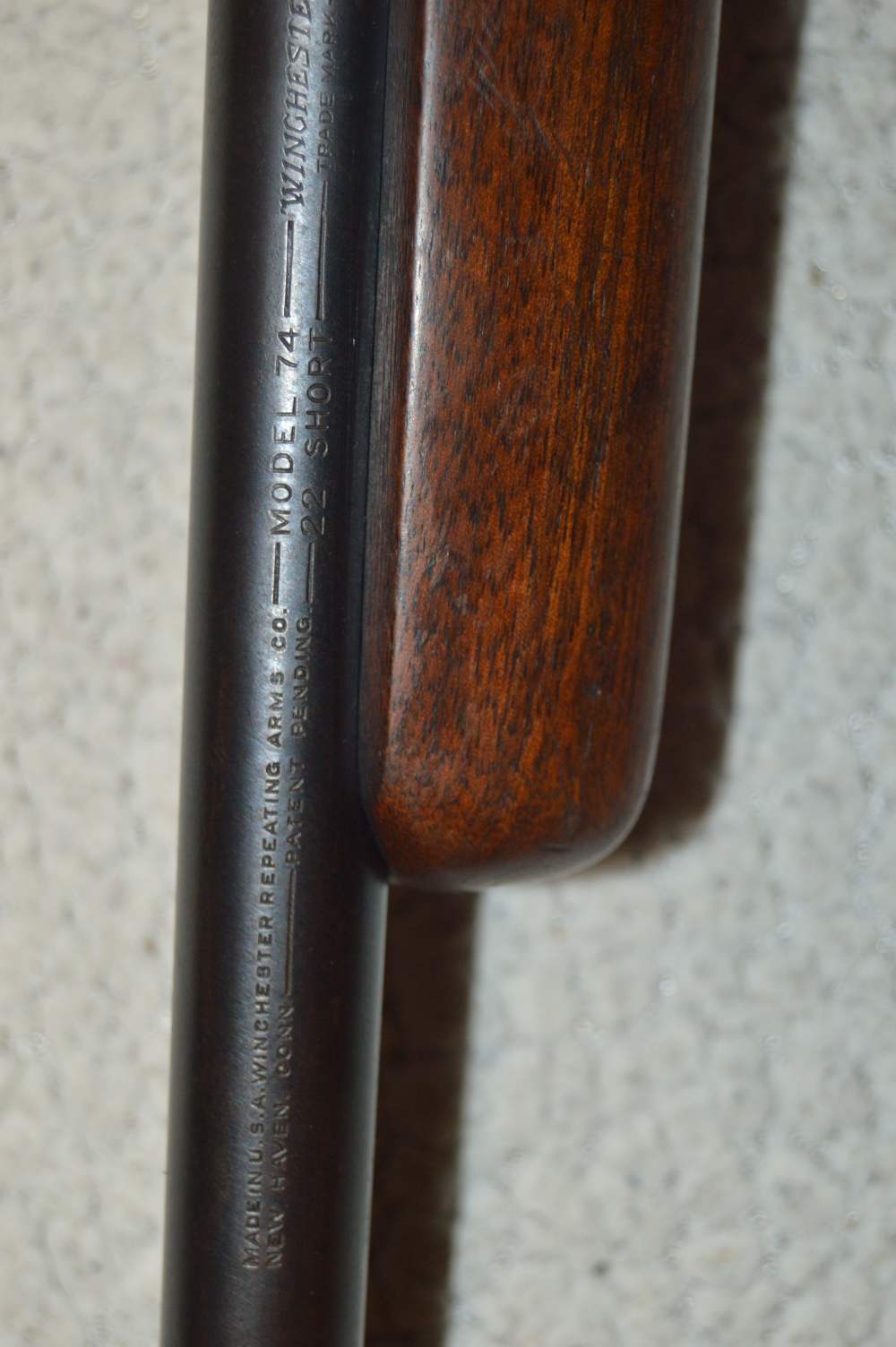 RARE Winchester Model 74 22 Short ONLY Semi-Auto Butt Stock Feed-img-14