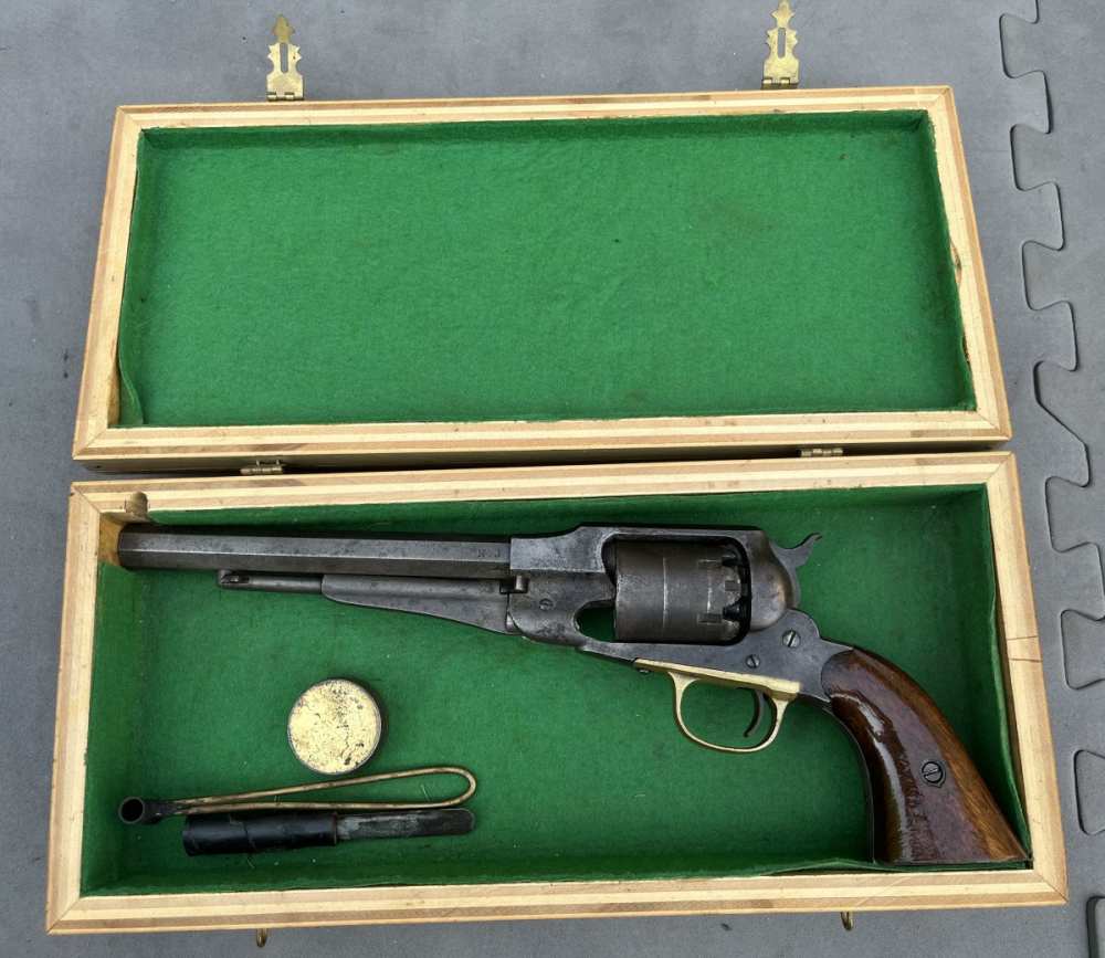 Remington New Model Army percussion Civil War revolver - New Jersey-img-1
