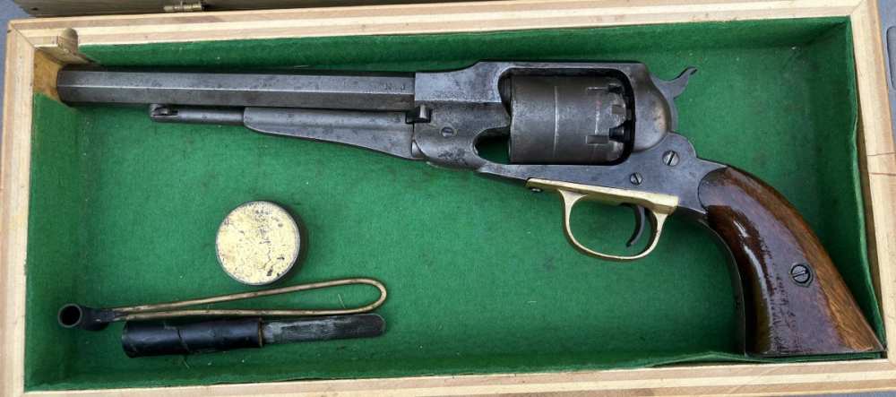 Remington New Model Army percussion Civil War revolver - New Jersey-img-6