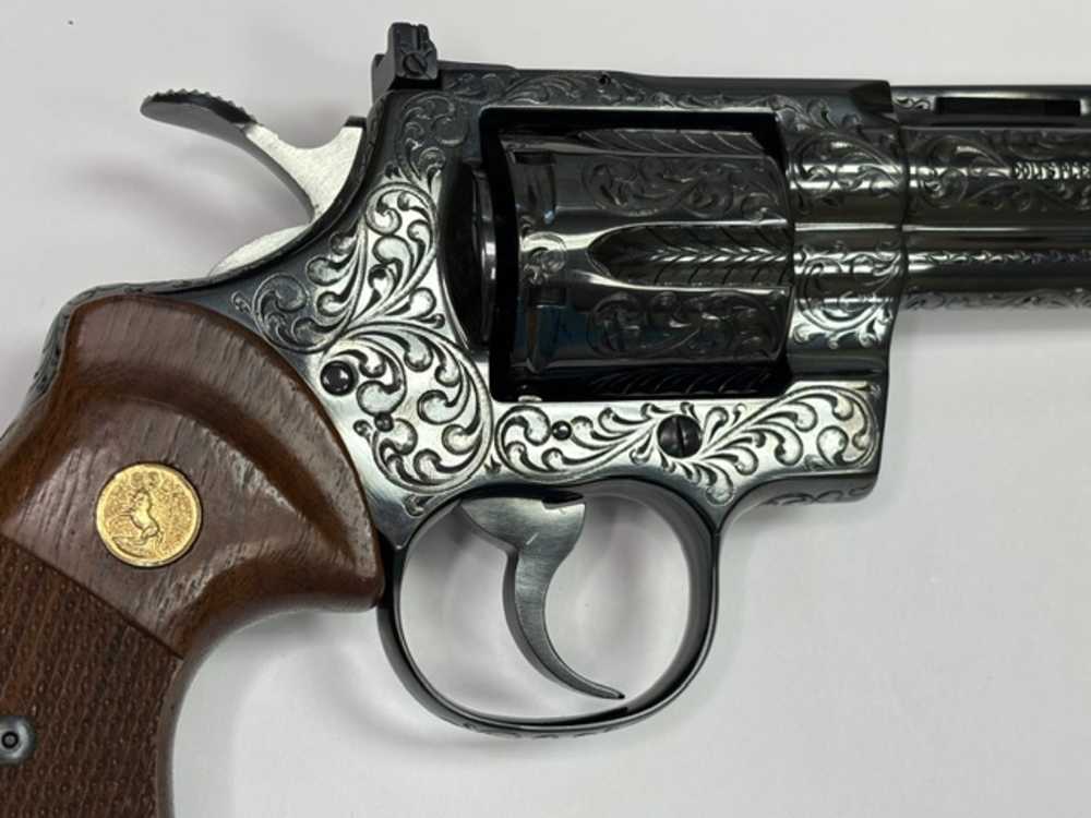 1979 Colt Python .357 Magnum Class D Engraving Royal Blue Finish Unfired -img-39