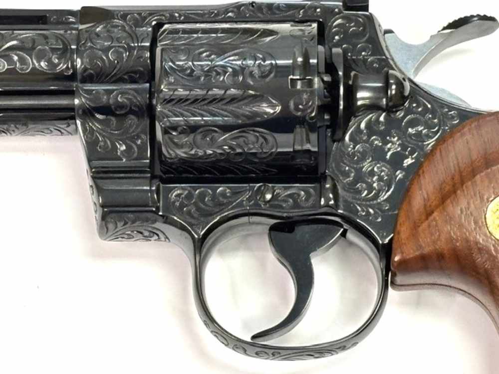 1979 Colt Python .357 Magnum Class D Engraving Royal Blue Finish Unfired -img-30