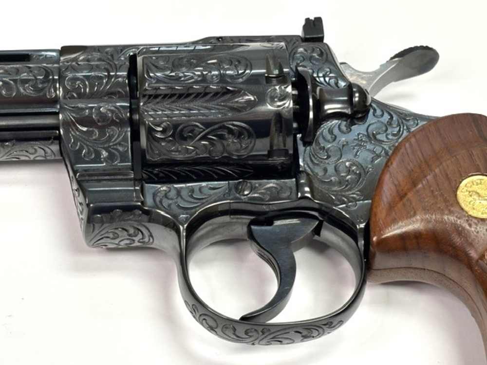 1979 Colt Python .357 Magnum Class D Engraving Royal Blue Finish Unfired -img-31