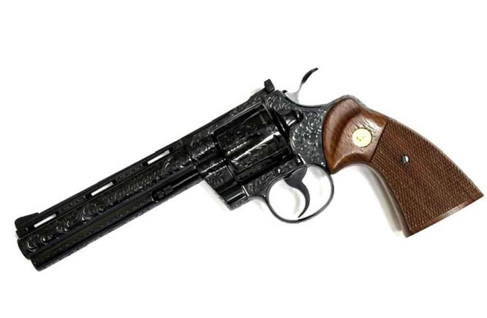 1979 Colt Python .357 Magnum Class D Engraving Royal Blue Finish Unfired -img-86