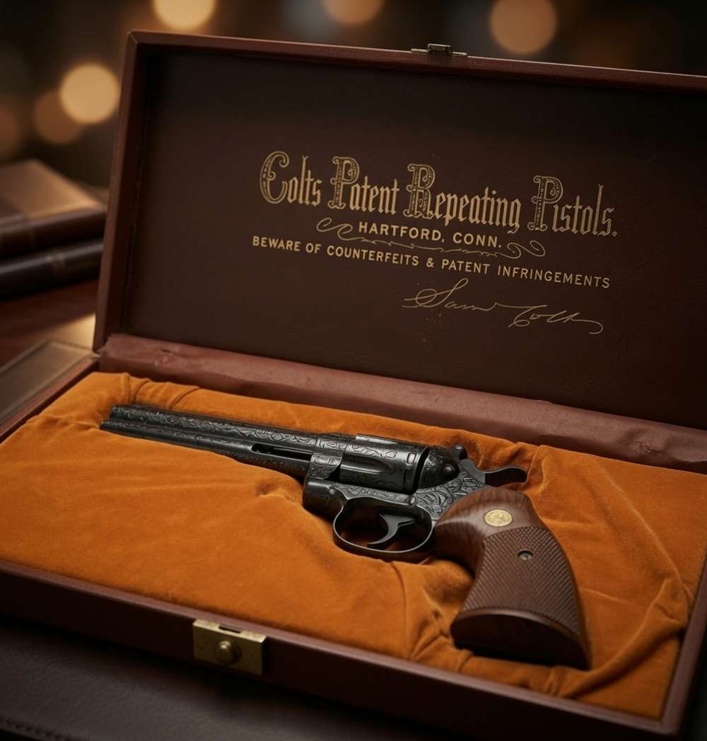 1979 Colt Python .357 Magnum Class D Engraving Royal Blue Finish Unfired -img-4
