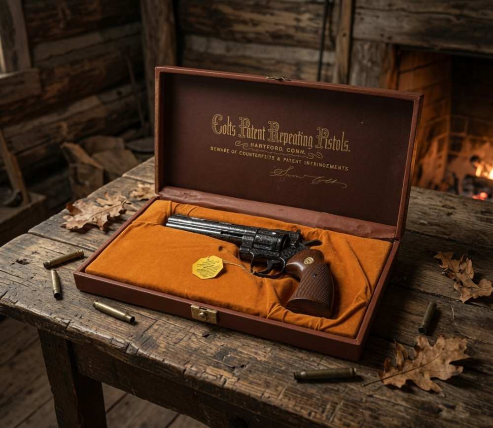 1979 Colt Python .357 Magnum Class D Engraving Royal Blue Finish Unfired -img-3