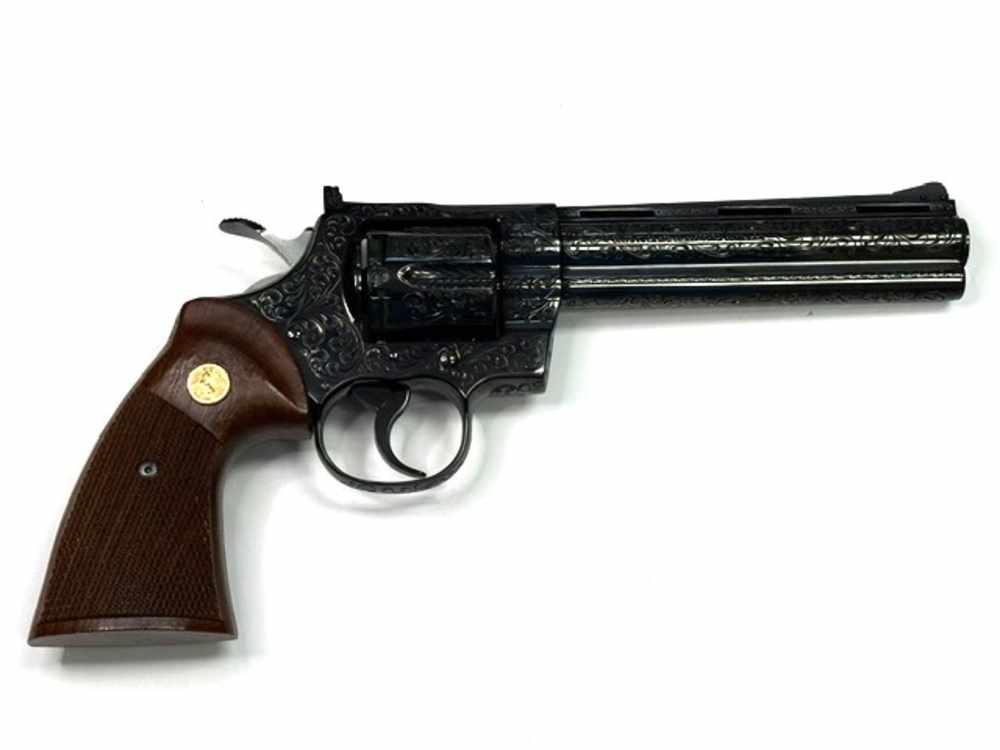 1979 Colt Python .357 Magnum Class D Engraving Royal Blue Finish Unfired -img-22