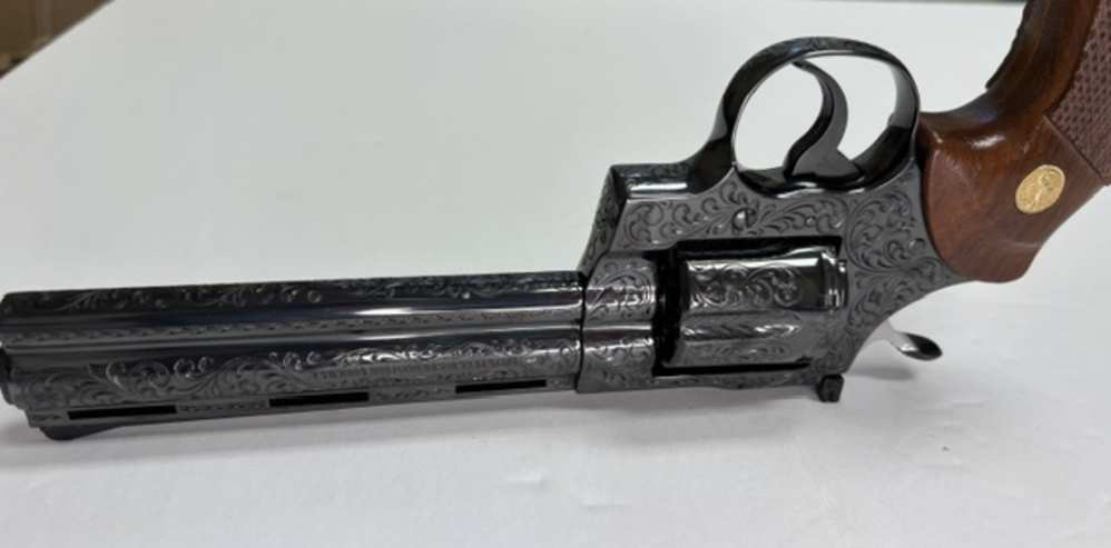 1979 Colt Python .357 Magnum Class D Engraving Royal Blue Finish Unfired -img-76