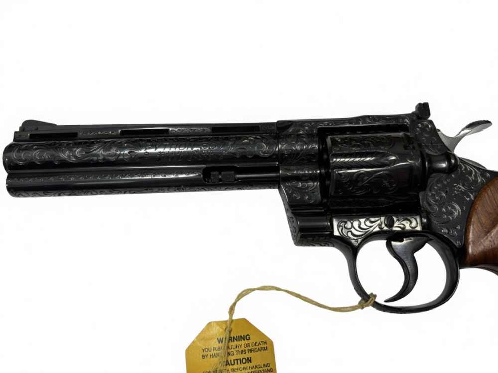 1979 Colt Python .357 Magnum Class D Engraving Royal Blue Finish Unfired -img-26