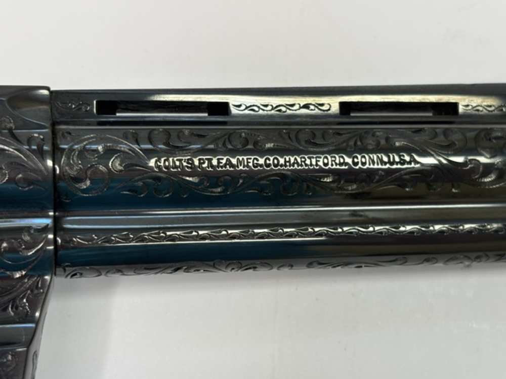 1979 Colt Python .357 Magnum Class D Engraving Royal Blue Finish Unfired -img-48