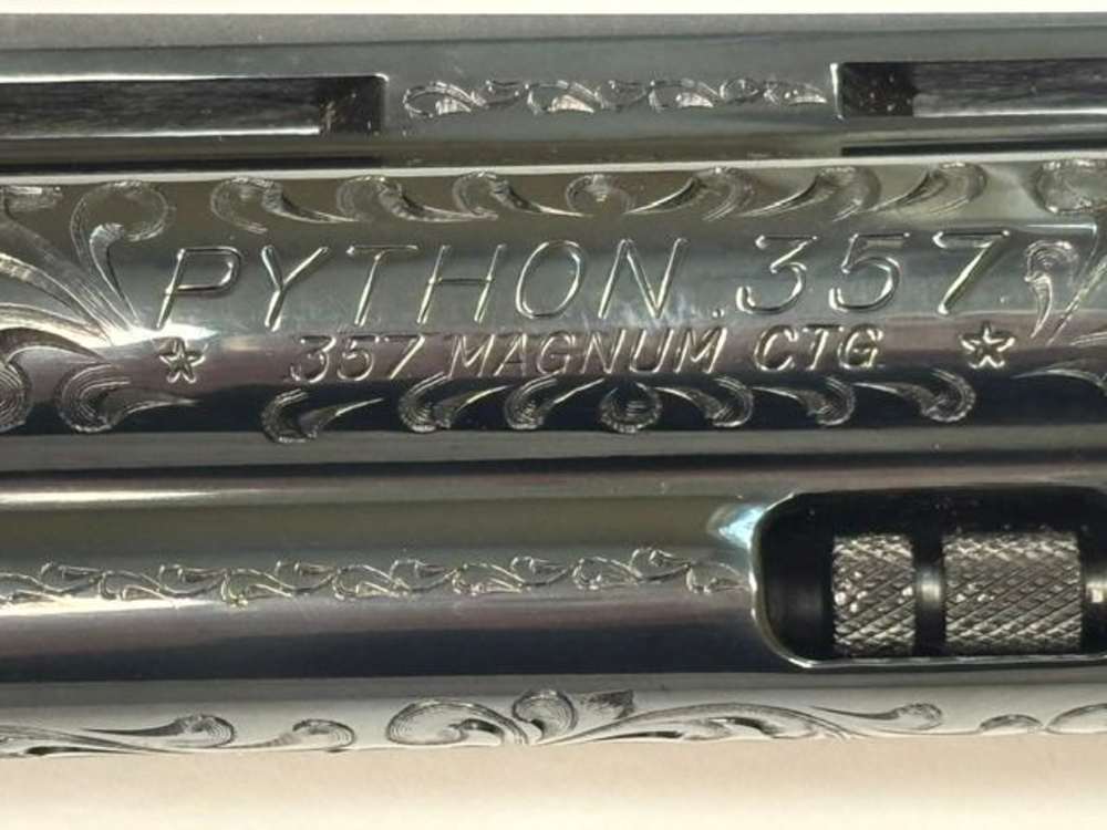1979 Colt Python .357 Magnum Class D Engraving Royal Blue Finish Unfired -img-40