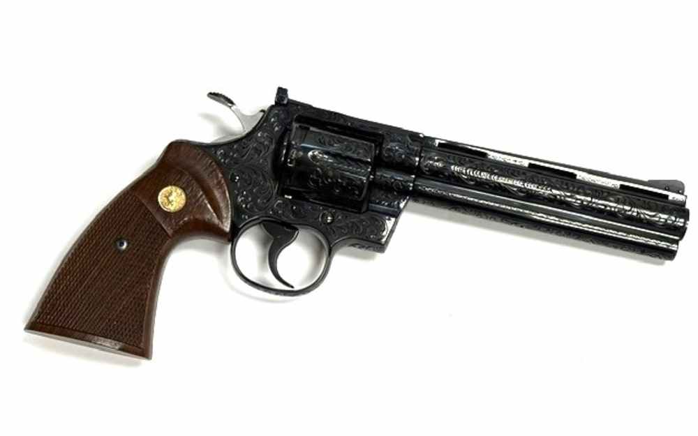 1979 Colt Python .357 Magnum Class D Engraving Royal Blue Finish Unfired -img-87