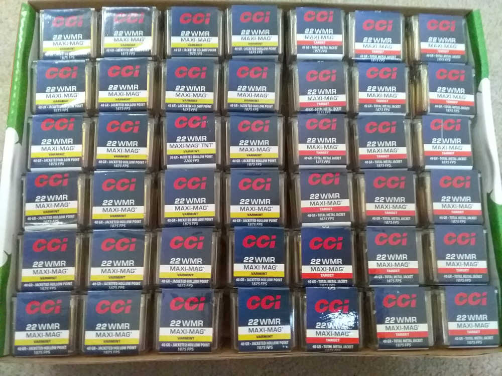 Batch of 2100 rds cci 22 wmr ammo 22 magnum ammunitions-img-1