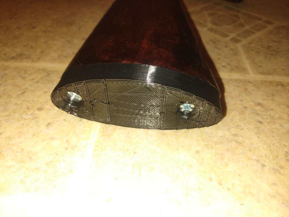 Milled MAK90 AK Stock - 3D Printed - Wood PLA - Finished - no sling swivel-img-2