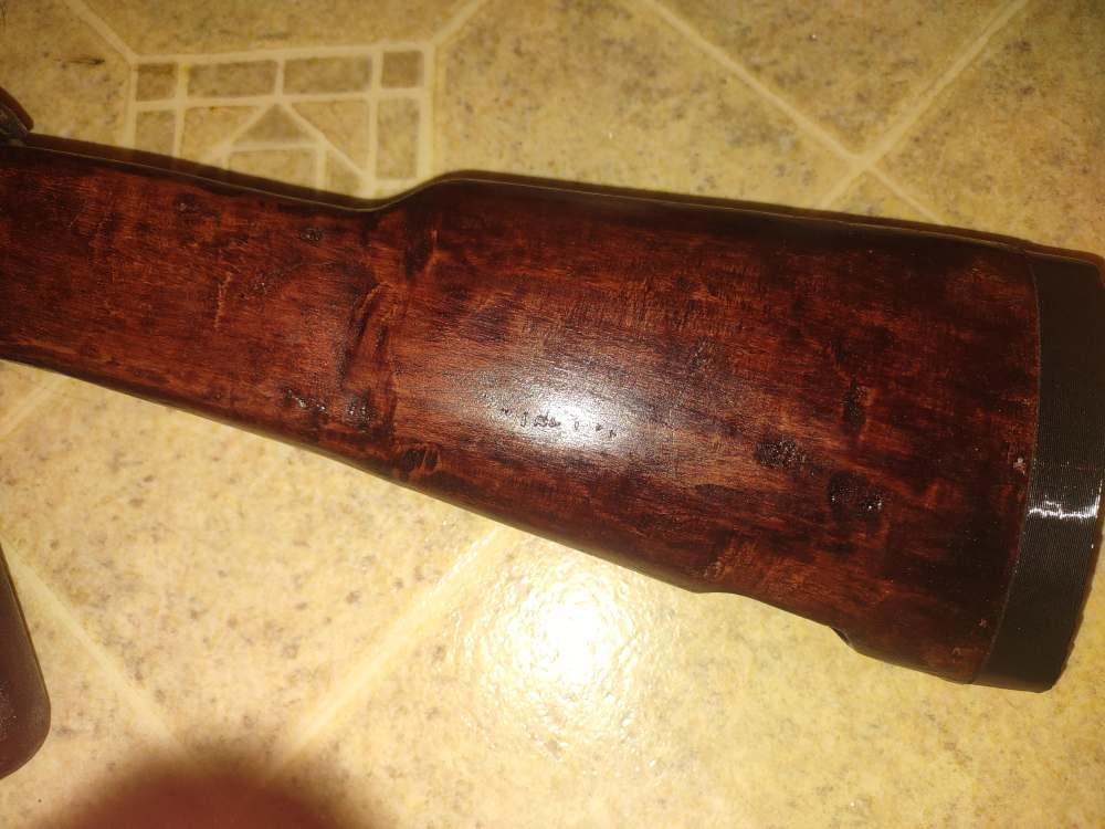 Milled MAK90 AK Stock - 3D Printed - Wood PLA - Finished - no sling swivel-img-4