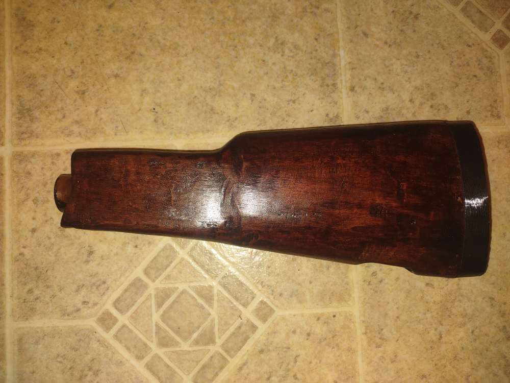 Milled MAK90 AK Stock - 3D Printed - Wood PLA - Finished - no sling swivel-img-0