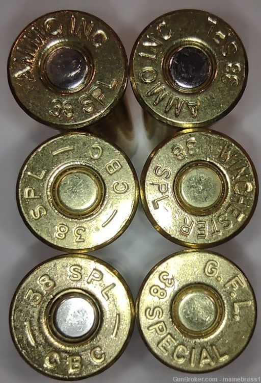 38 Special New Primed Mixed Manufacture Pulled Brass 250CT-img-0