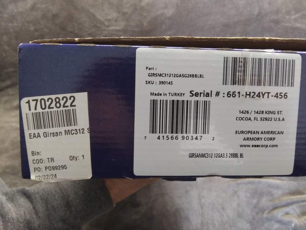 LIKE NEW  GIRSAN MC312 shotgun never used unopened 6/3/26 price  w/ship-img-2