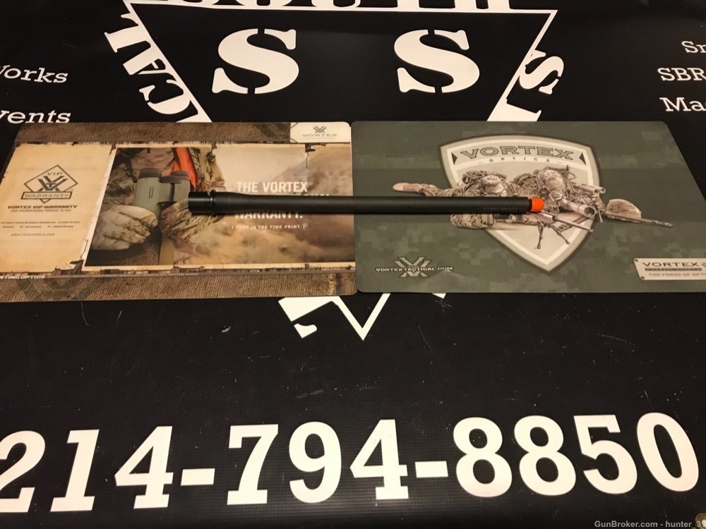Shilen stainless match 9mm 16” Barrel black Nitride 16” 1-10 twist -img-0