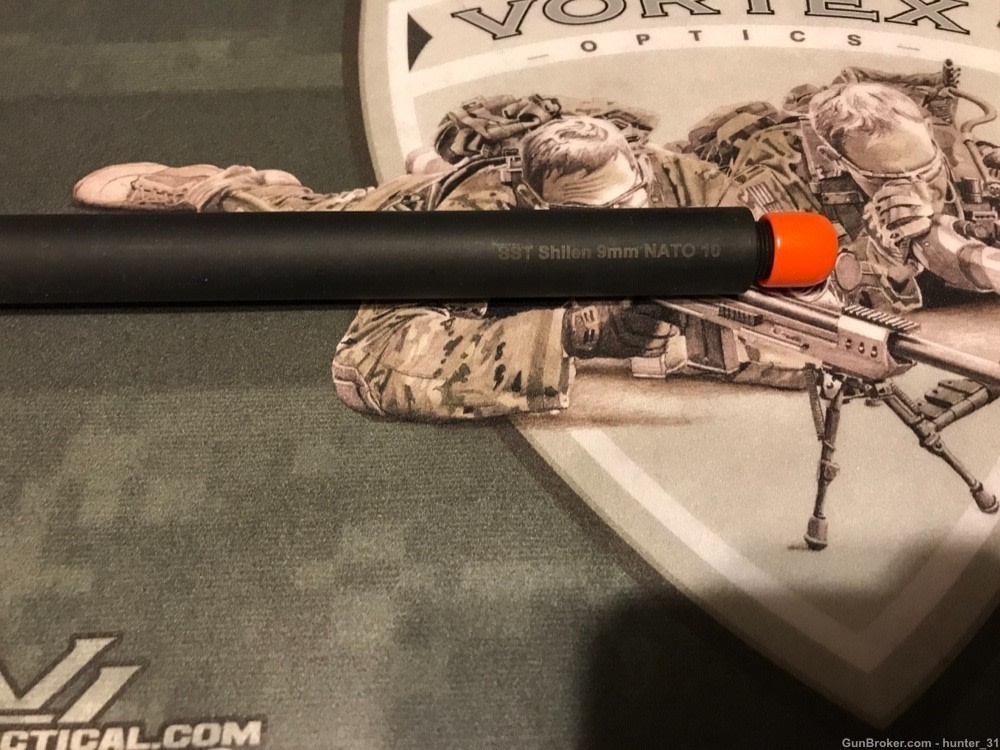 Shilen stainless match 9mm 16” Barrel black Nitride 16” 1-10 twist -img-1